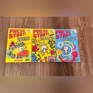 New Scholastic Press Start! Book Trio - Yellow, Blue, Red Covers Children’s